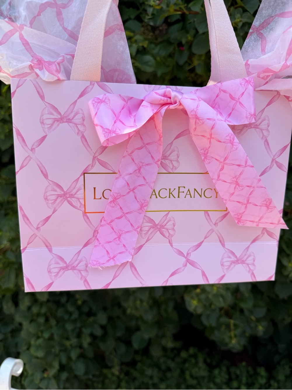 New LoveShackFancy “Pink Peppermint” Shopping Tote